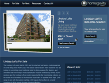 Tablet Screenshot of lindsay-lofts.com